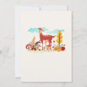 Schattigee Baby Beste Wildlife Forest Baby shower Kaart (Achterkant)