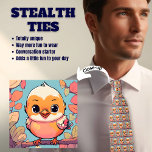 Schattigee Baby Bird Roze Blauwe Stealth Stropdas<br><div class="desc">Van een afstand lijkt dit op een typisch mannen-stropdas,  maar van dichtbij is het allemaal BIRD LOVE. Perfect voor vogelaars,  vogelaars,  vogelnerds,  ornithologen enz...  Generatieve inhoud.</div>