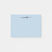 Schattigee Baby Blauw Aangepaste Naam Post-it® Notes (Voorkant)