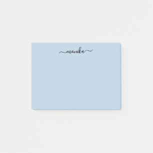 Schattigee Baby Blauw Aangepaste Naam Post-it® Notes