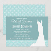 Schattigee baby blauwe cirkels kaart (Voorkant / Achterkant)