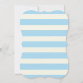 Schattigee baby blauwe walvis; strepen kaart (Achterkant)