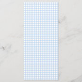 Schattigee Baby Blue Bow Stropdas in Gingham Baby  Menu (Achterkant)