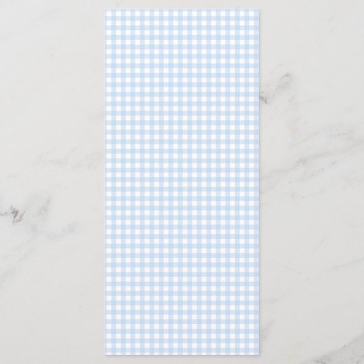 Schattigee Baby Blue Bow Stropdas in Gingham Baby Menu (Achterkant)