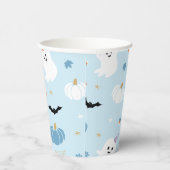 Schattigee Baby Blue Ghost Halloween Papieren Bekers (Rechts)
