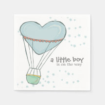 Schattigee Baby Blue Hete Luchtballon Baby shower