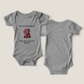Schattigee Baby Bodysuit - Grappige Babykleding (Ontwerp Voorkant & Achterkant)