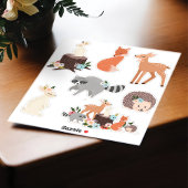 Schattigee Baby bosdieren Sticker
