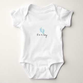 Schattigee Baby Boy Bodysuit met Voetafdrukken
