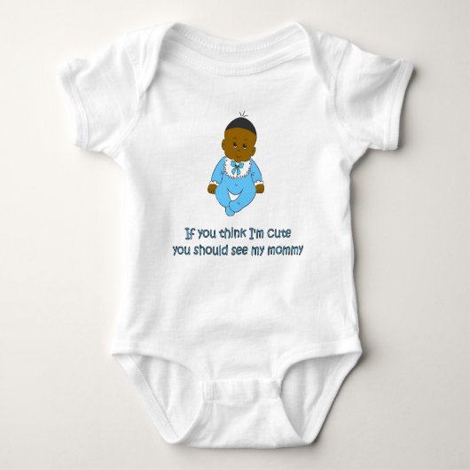 Schattigee Baby Boy (Dark) Romper (Voorkant)