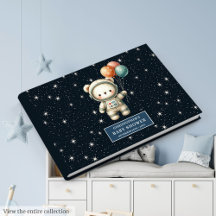 Schattigee Baby Boy Gastboek Teddy Bear Astronaut