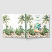 Schattigee Baby Boy Hatching Soon Dinosaurus Geheu Gastenboek (Volledig)