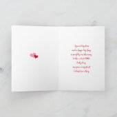 Schattigee Baby Boy Teddy op de 1e Feestdagen Kaart (Binnen)