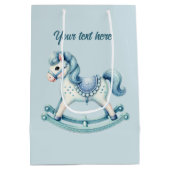 Schattigee Baby Boys Rocking Horse Aanpasbaar Medium Cadeauzakje (Achterkant)