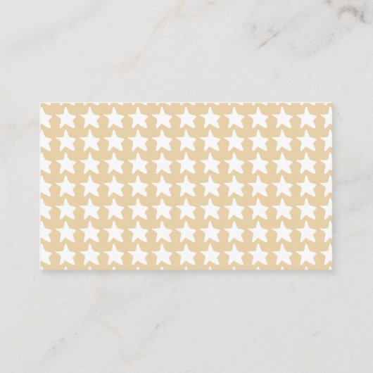 Schattigee Baby Bunny op de maan met Stars Luier R Informatiekaartje (Achterkant)