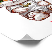 Schattigee Baby Cat aangepaste naam Poster (Hoek)