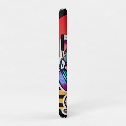 Schattigee Baby Cat met hoofdtelefoon Case-Mate iPhone Case (Achterkant/rechts)