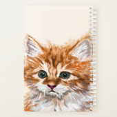 Schattigee Baby Cat Planner met Custom Your Neme (Achterkant)