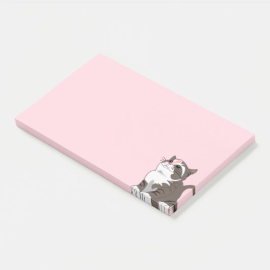 Schattigee Baby Cat Post het Opmerkingen Post-it® Notes (Schuin)