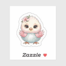 Schattigee Baby Chick Sticker - Pastel Waterverf D