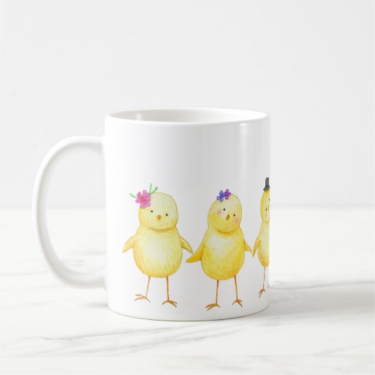 Schattigee Baby Chicken Chicken Lover Gift Fun Sch Koffiemok (Links)