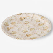 Schattigee Baby Chicks Roze Waterverf Patroon Papieren Bordje (Gekanteld)