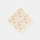 Schattigee Baby Chicks Roze Waterverf Patroon Servet (Hoek)