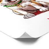 Schattigee Baby Chihuahua aangepaste naam Poster (Hoek)