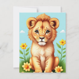 Schattigee Baby Cub Notitiekaartje