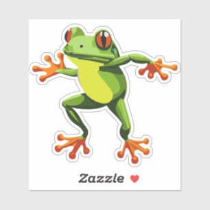Schattigee Baby Dancing Tree Frog Sticker