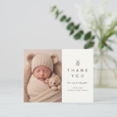Schattigee Baby Dank U Kaart voor Geschenken (Staand voorkant)