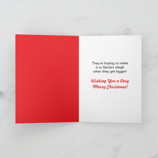 Schattigee Baby Deer Pow-Wow Kerst Kaart (Binnen)