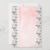 Schattigee Baby Deers Border Rozen Baby shower Kaart (Achterkant)