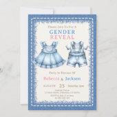 Schattigee Baby Denim Dress & Dungarees Geslacht o Kaart (Voorkant)