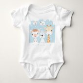 Schattigee Baby Dieren Bodysuit (Voorkant)