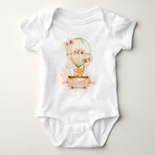 Schattigee Baby Dieren Hete Luchtballon Bloemen Romper