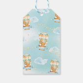 Schattigee Baby Dieren Hete Luchtballon Dank u Fav Cadeaulabel (Achterkant)