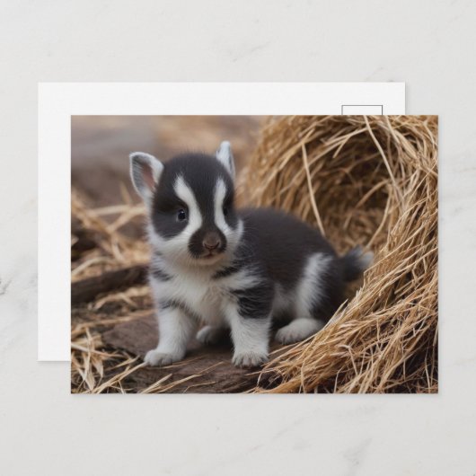 Schattigee Baby Dieren, Postcrossing Briefkaart (Voorkant / Achterkant)