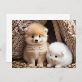 Schattigee Baby Dieren, Postcrossing Briefkaart