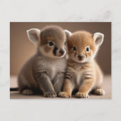 Schattigee Baby Dieren, Postcrossing Briefkaart (Voorkant)
