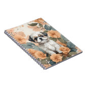 Schattigee Baby Dieren - Shih Tzu Puppy Notitieboek (Rechterzijde)