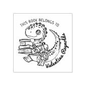 Schattigee Baby Dino Bookplate Rubberstempel (Afrduk)