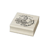 Schattigee Baby Dino Bookplate Rubberstempel (Stempel)