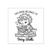 Schattigee Baby Dino Bookplate Rubberstempel (Afrduk)