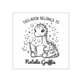 Schattigee Baby Dino Bookplate Rubberstempel (Afrduk)