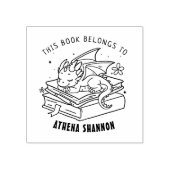 Schattigee Baby Dino Bookplate Rubberstempel (Afrduk)