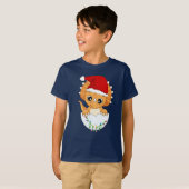Schattigee Baby Dino Christmas T-shirt (Voorkant volledig)