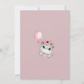 Schattigee Baby Dino Flat Kaart (Achterkant)