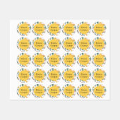 Schattigee Baby Dinosaurs Custom Kinderen Labels (Vel)