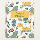 Schattigee Baby Dinosaurs Custom Kinderen Planner (Voorkant)